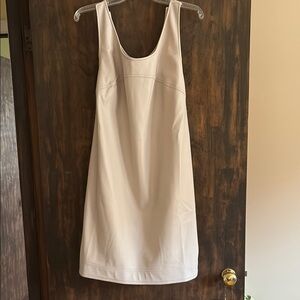 Anthropologie Cream Sheath Mini Dress